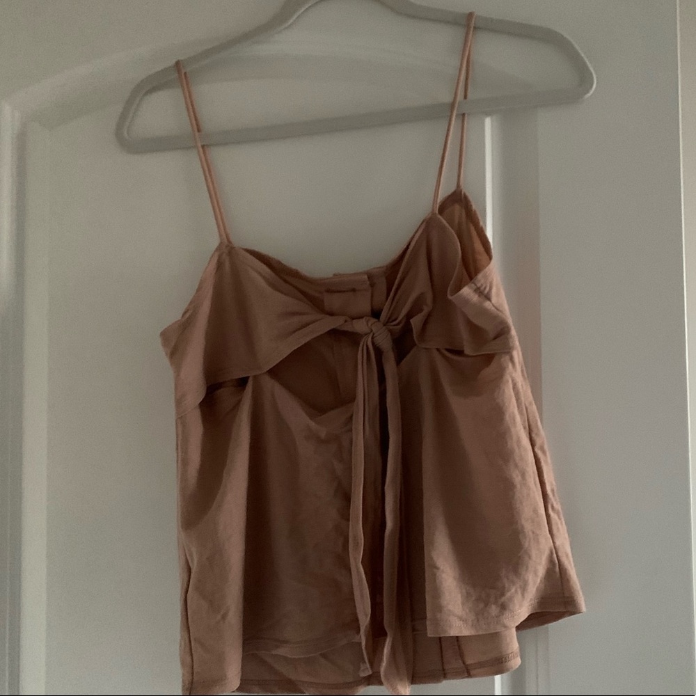 Topshop button bow back tank - Picture 5 of 7